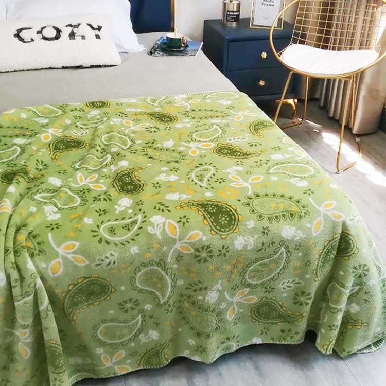 Groene luxe designer print deken