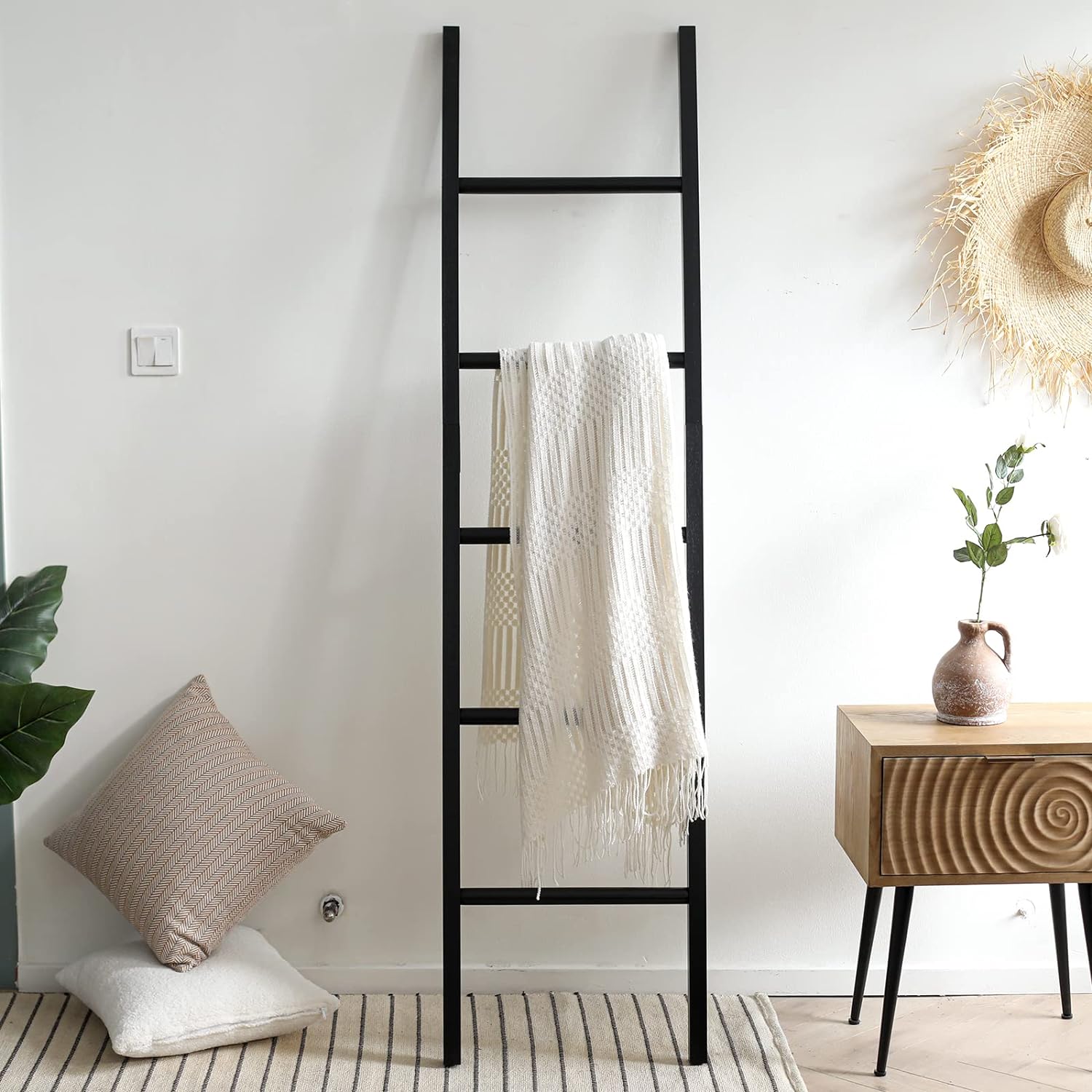 Houten rustieke ladder